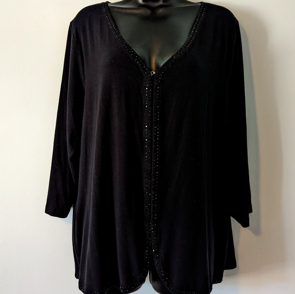 Talbot's black cardigan